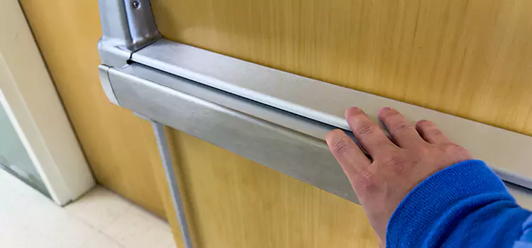 Installing a Push Bar on a Door Conroe